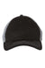 Sportsman 3100 Mens Contrast Stitch Mesh Back Hat Black/Grey Flat Front