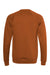Bella + Canvas BC3901/3901 Mens Sponge Fleece Crewneck Sweatshirt Autumn Orange Flat Back