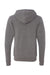 Bella + Canvas BC3909/3909 Mens Sponge Fleece Full Zip Hooded Sweatshirt Hoodie Grey Flat Back