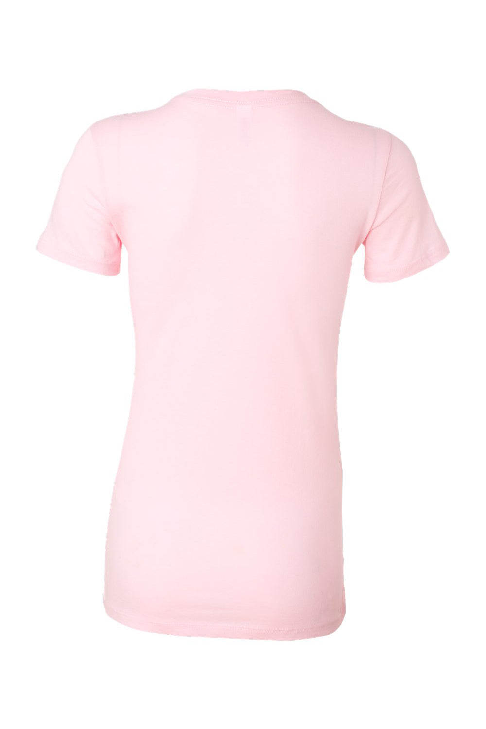 Bella + Canvas BC6004/6004 Womens The Favorite Short Sleeve Crewneck T-Shirt Pink Flat Back