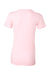 Bella + Canvas BC6004/6004 Womens The Favorite Short Sleeve Crewneck T-Shirt Pink Flat Back