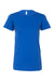 Bella + Canvas BC6004/6004 Womens The Favorite Short Sleeve Crewneck T-Shirt True Royal Blue Flat Front