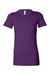 Bella + Canvas BC6004/6004 Womens The Favorite Short Sleeve Crewneck T-Shirt Team Purple Flat Front
