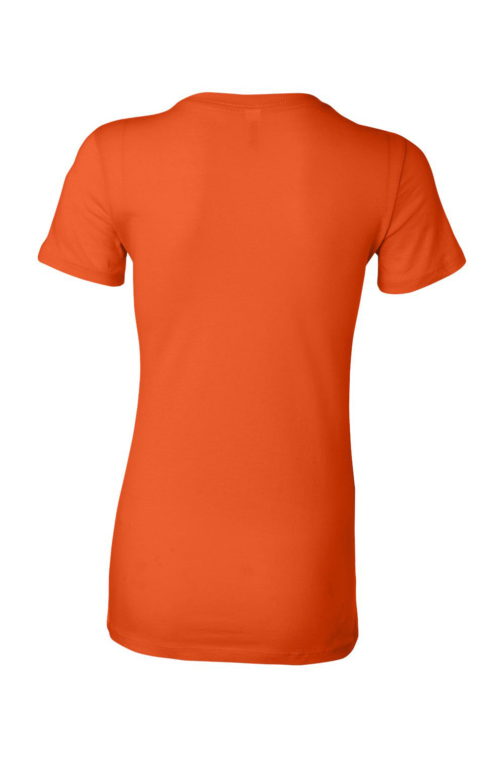 Bella + Canvas BC6004/6004 Womens The Favorite Short Sleeve Crewneck T-Shirt Orange Flat Back