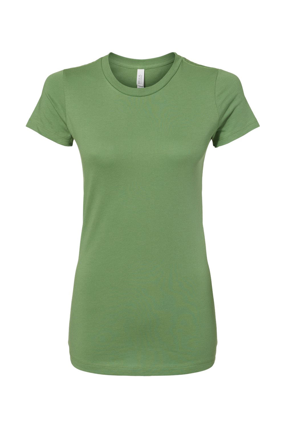 Bella + Canvas BC6004/6004 Womens The Favorite Short Sleeve Crewneck T-Shirt Leaf Green Flat Front