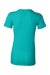 Bella + Canvas BC6004/6004 Womens The Favorite Short Sleeve Crewneck T-Shirt Teal Green Flat Back