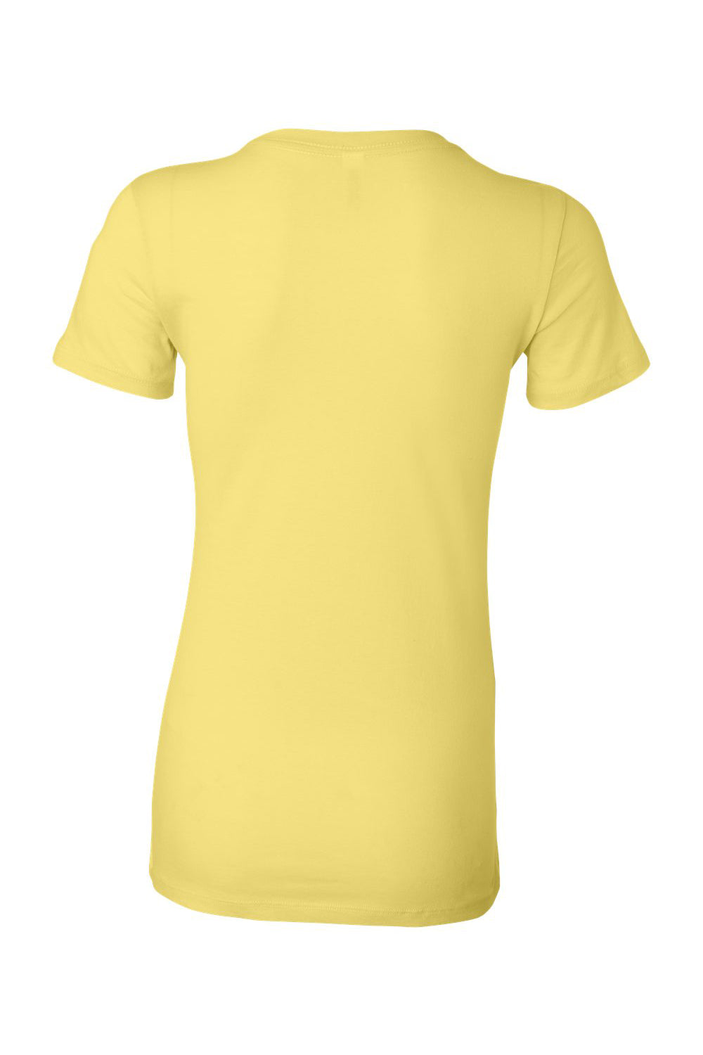 Bella + Canvas BC6004/6004 Womens The Favorite Short Sleeve Crewneck T-Shirt Yellow Flat Back