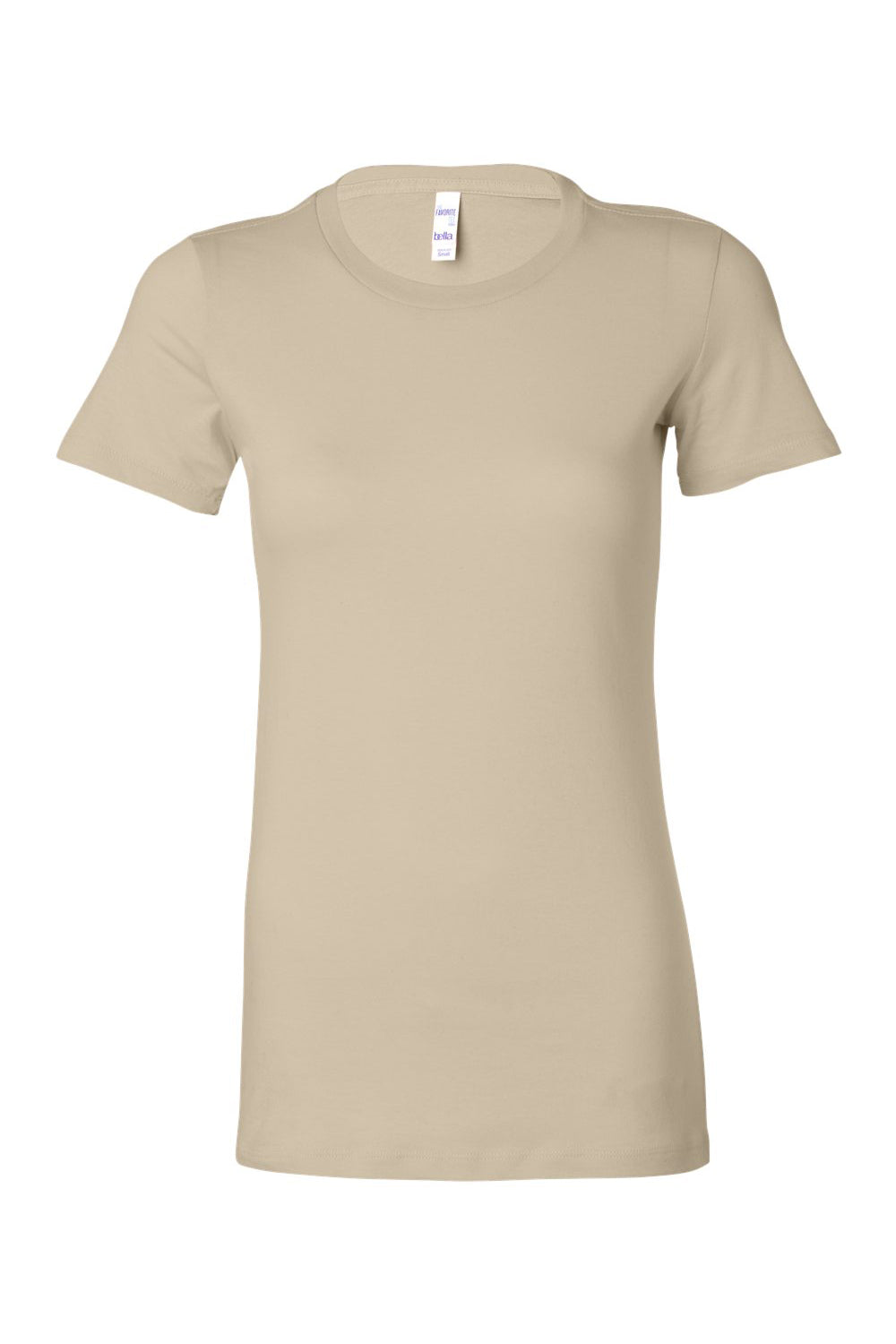 Bella + Canvas BC6004/6004 Womens The Favorite Short Sleeve Crewneck T-Shirt Soft Cream Flat Front