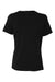 Bella + Canvas BC6400/6400 Womens Relaxed Jersey Short Sleeve Crewneck T-Shirt Black Flat Back