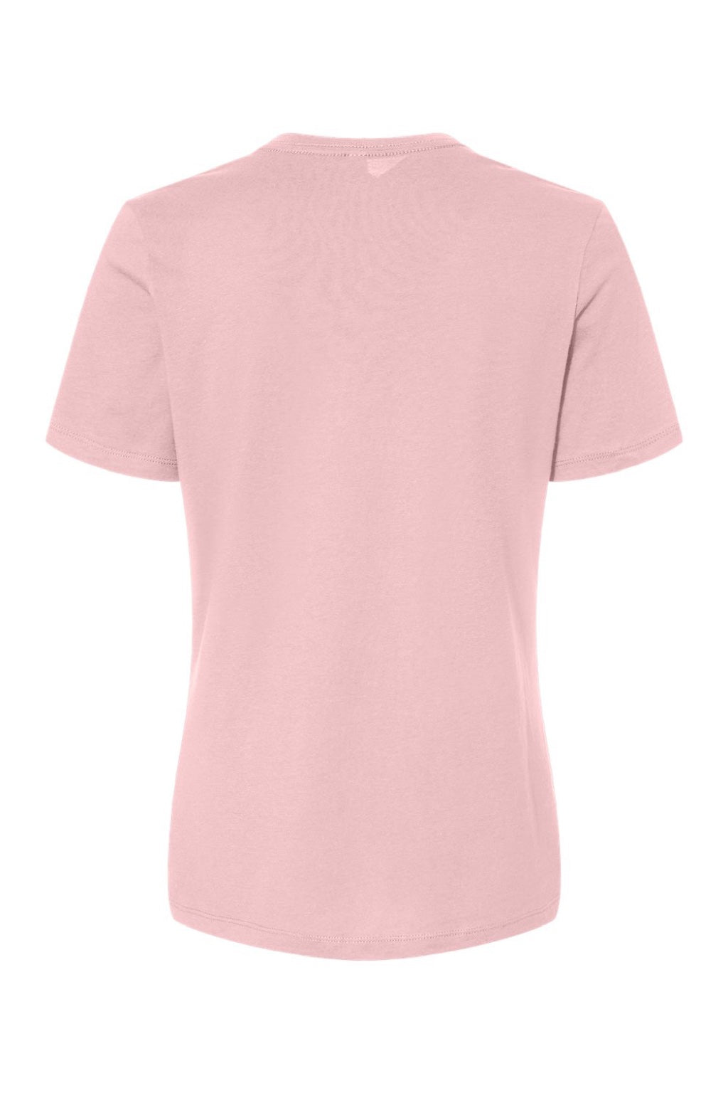 Bella + Canvas BC6400/6400 Womens Relaxed Jersey Short Sleeve Crewneck T-Shirt Pink Flat Back