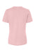 Bella + Canvas BC6400/6400 Womens Relaxed Jersey Short Sleeve Crewneck T-Shirt Pink Flat Back