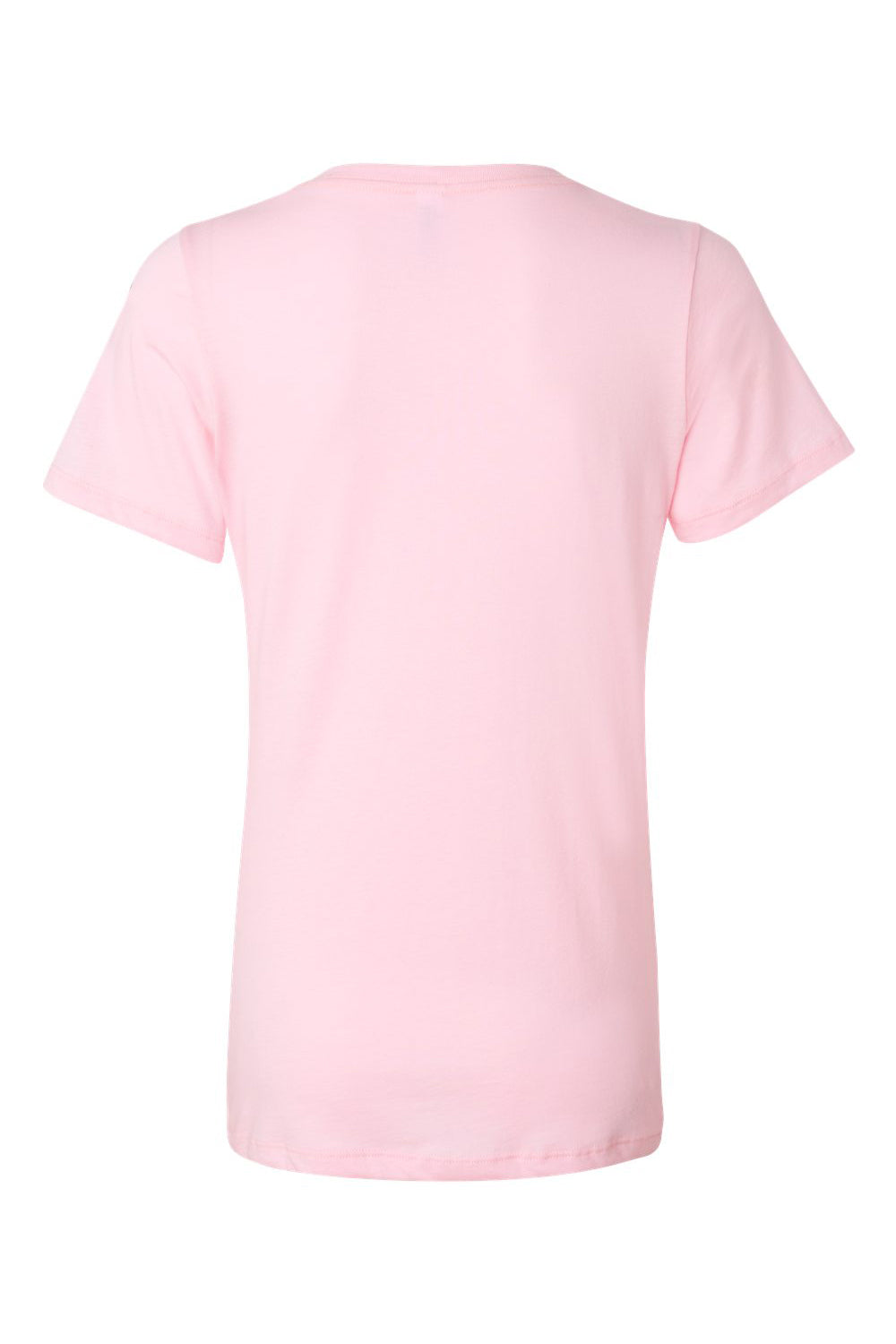 Bella + Canvas BC6405/6405 Womens Relaxed Jersey Short Sleeve V-Neck T-Shirt Pink Flat Back