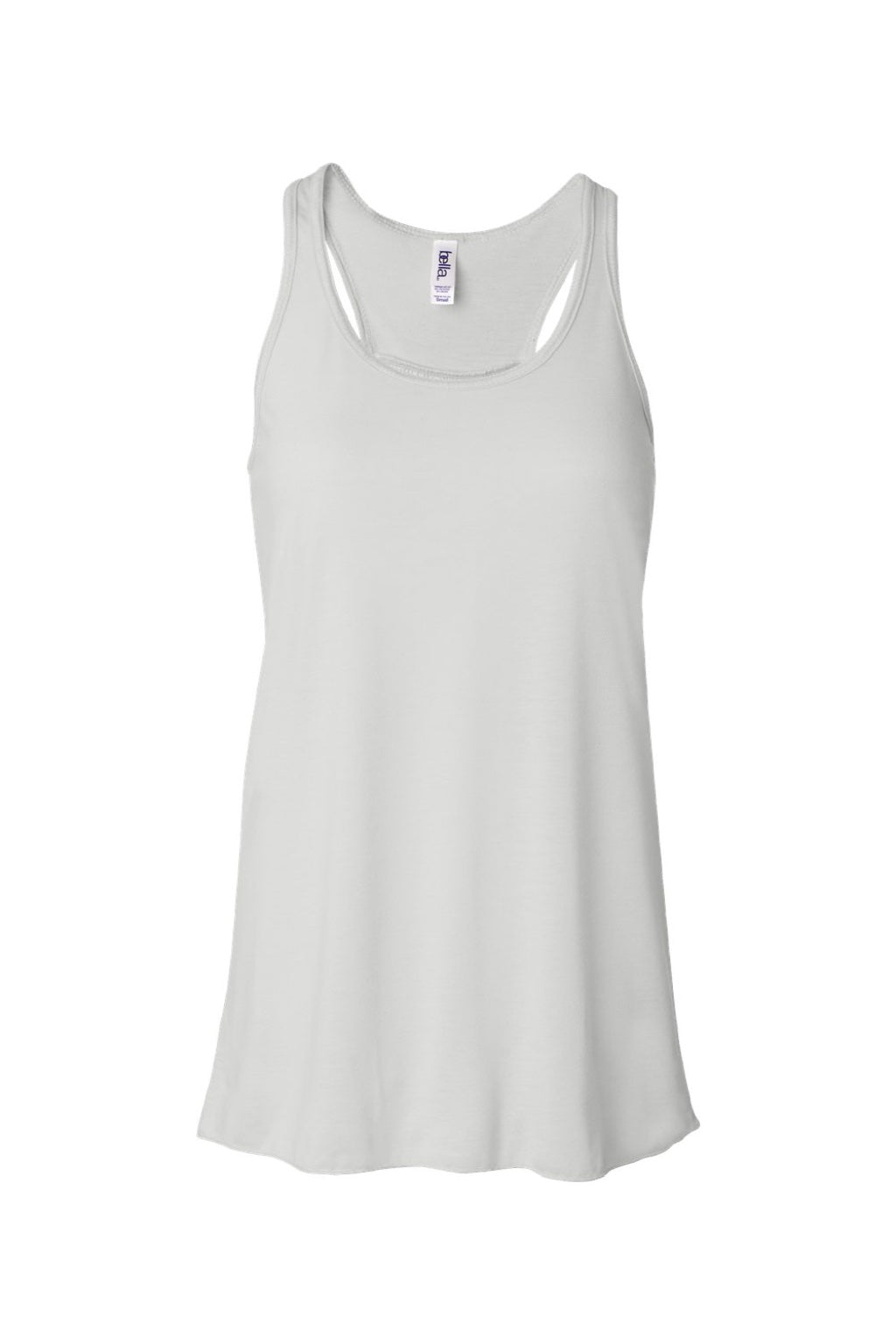 Bella + Canvas BC8800/8800 Womens Flowy Tank Top White Flat Front