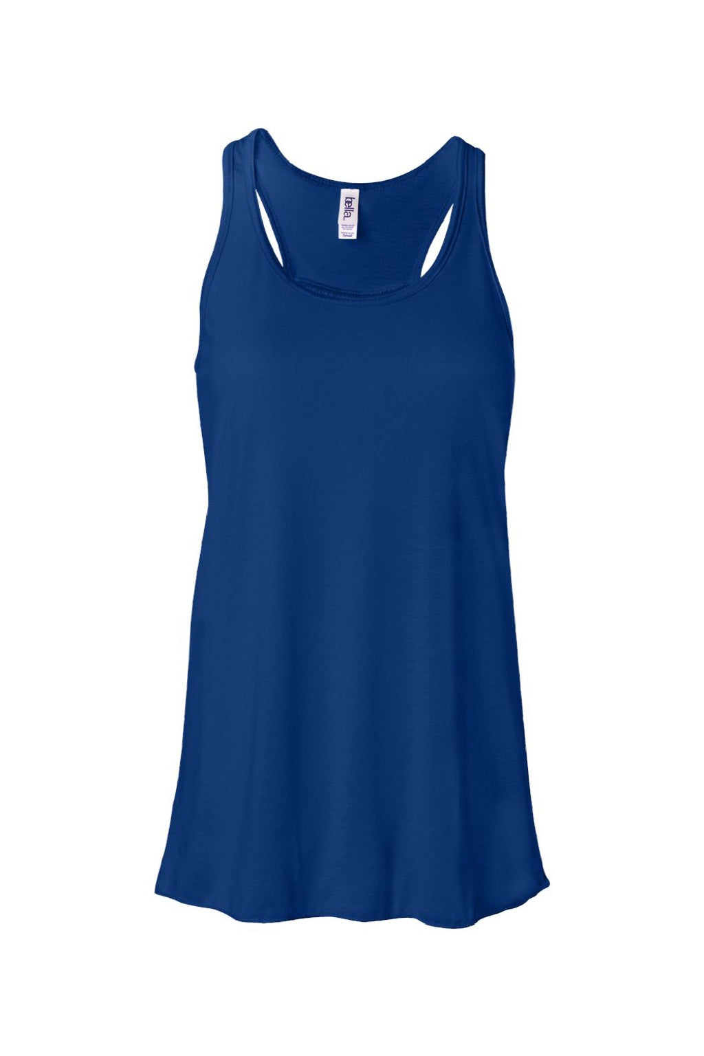 Bella + Canvas BC8800/8800 Womens Flowy Tank Top True Royal Blue Flat Front