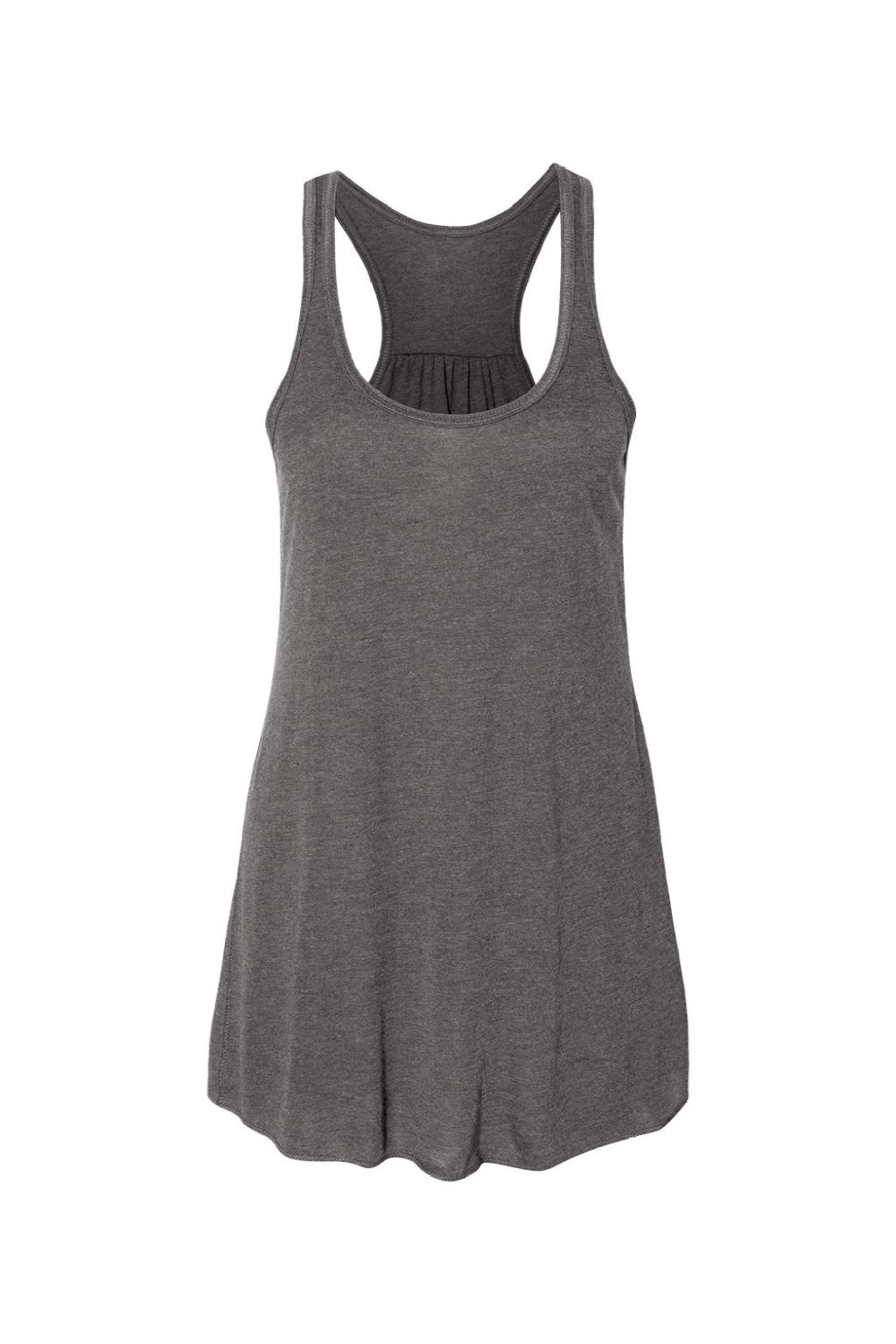 Bella + Canvas BC8800/8800 Womens Flowy Tank Top Heather Dark Grey Flat Front