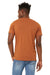 Bella + Canvas BC3301/3301C/3301 Mens Jersey Short Sleeve Crewneck T-Shirt Heather Autumn Orange Model Back