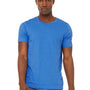 Bella + Canvas Mens Jersey Short Sleeve Crewneck T-Shirt - Heather Columbia Blue