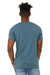 Bella + Canvas BC3301/3301C/3301 Mens Jersey Short Sleeve Crewneck T-Shirt Heather Deep Teal Blue Model Back