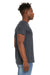 Bella + Canvas BC3301/3301C/3301 Mens Jersey Short Sleeve Crewneck T-Shirt Heather Midnight Navy Blue Model Side