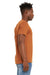 Bella + Canvas BC3301/3301C/3301 Mens Jersey Short Sleeve Crewneck T-Shirt Heather Autumn Orange Model Side