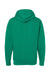Independent Trading Company SS4500 Mens Hooded Sweatshirt Hoodie w/ Pouch Pocket Heather Kelly Green Flat Back