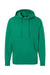 Independent Trading Company SS4500 Mens Hooded Sweatshirt Hoodie w/ Pouch Pocket Heather Kelly Green Flat Front