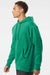Independent Trading Company SS4500 Mens Hooded Sweatshirt Hoodie w/ Pouch Pocket Heather Kelly Green Model Side