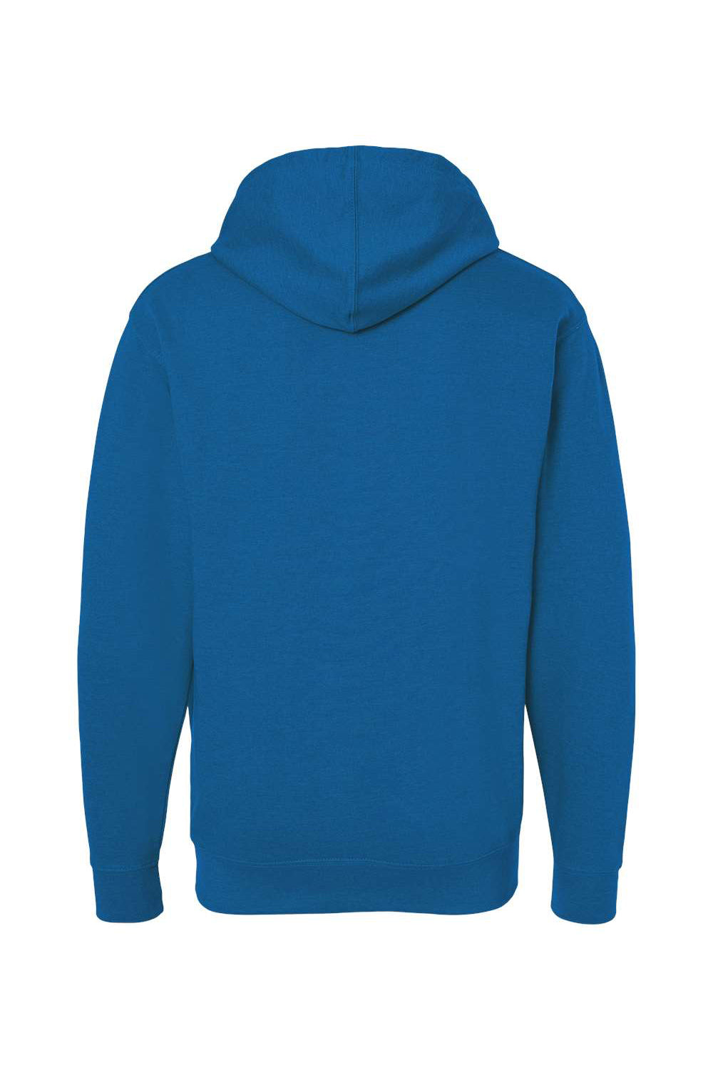 Independent Trading Company SS4500 Mens Hooded Sweatshirt Hoodie w/ Pouch Pocket Heather Royal Blue Flat Back