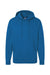 Independent Trading Company SS4500 Mens Hooded Sweatshirt Hoodie w/ Pouch Pocket Heather Royal Blue Flat Front