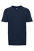 Next Level 3310 Youth Fine Jersey Short Sleeve Crewneck T-Shirt Midnight Navy Blue Flat Front