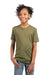 Next Level 3310 Youth Fine Jersey Short Sleeve Crewneck T-Shirt Military Green Model Front