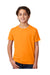 Next Level 3312 Youth CVC Jersey Short Sleeve Crewneck T-Shirt Orange Model Front