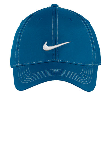 Nike Hats 333114 Mens Water Resistant Adjustable Hat Varsity Royal Blue Flat Front