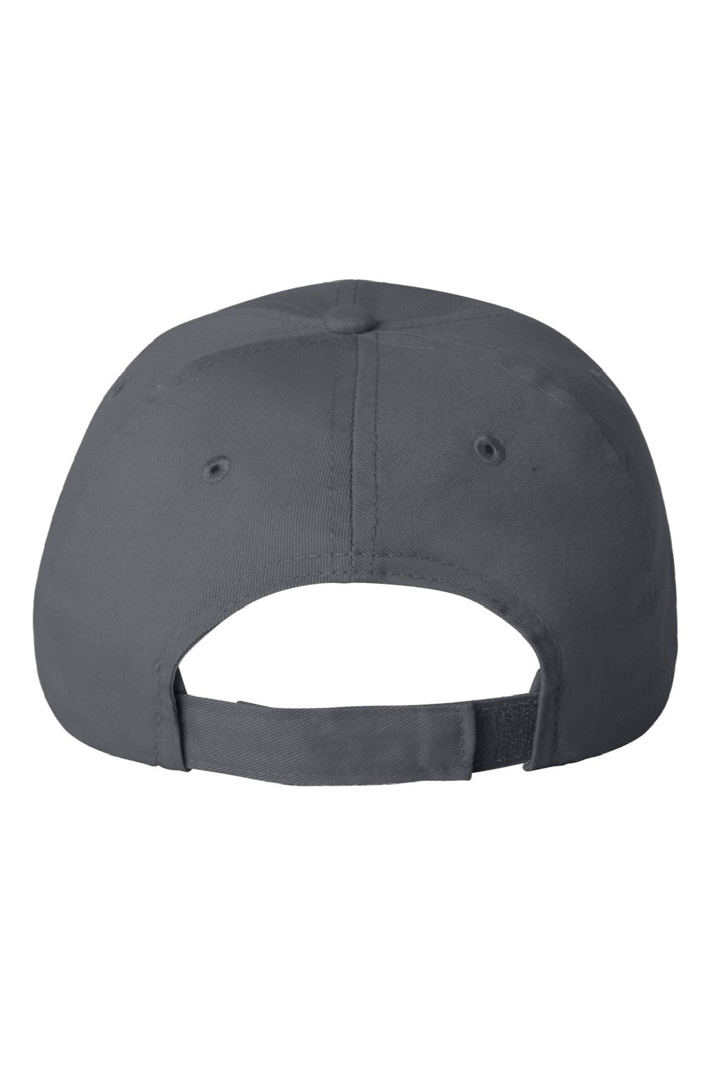 Valucap Hats 6440 Mens Econ Adjustable Hat Charcoal Grey Flat Back