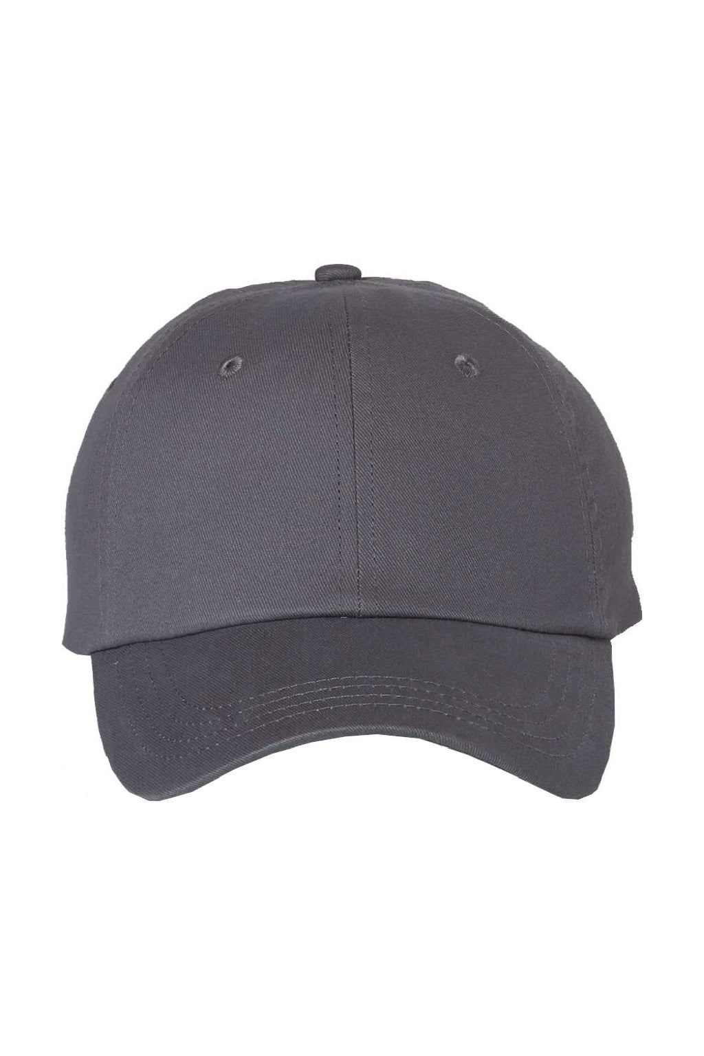 Valucap Hats 6440 Mens Econ Adjustable Hat Charcoal Grey Flat Front