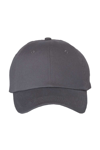 Valucap Hats 6440 Mens Econ Adjustable Hat Charcoal Grey Flat Front