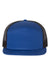 Richardson Hats 168 Mens 7 Panel Snapback Trucker Hat Royal Blue/Black Flat Front