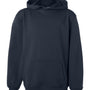 Badger Youth Performance Moisture Wicking Fleece Hooded Sweatshirt Hoodie - Navy Blue - NEW