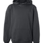 Badger Youth Performance Moisture Wicking Fleece Hooded Sweatshirt Hoodie - Graphite Grey - NEW