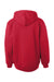Badger 2454 Youth Performance Moisture Wicking Fleece Hooded Sweatshirt Hoodie Red Flat Back