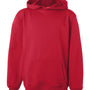 Badger Youth Performance Moisture Wicking Fleece Hooded Sweatshirt Hoodie - Red - NEW