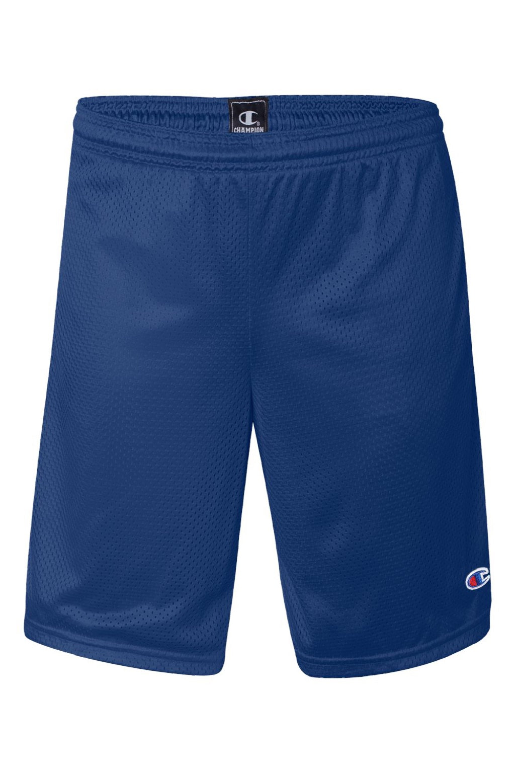 Champion S162 Mens Mesh Shorts w/ Pockets Athletic Royal Blue Flat Front