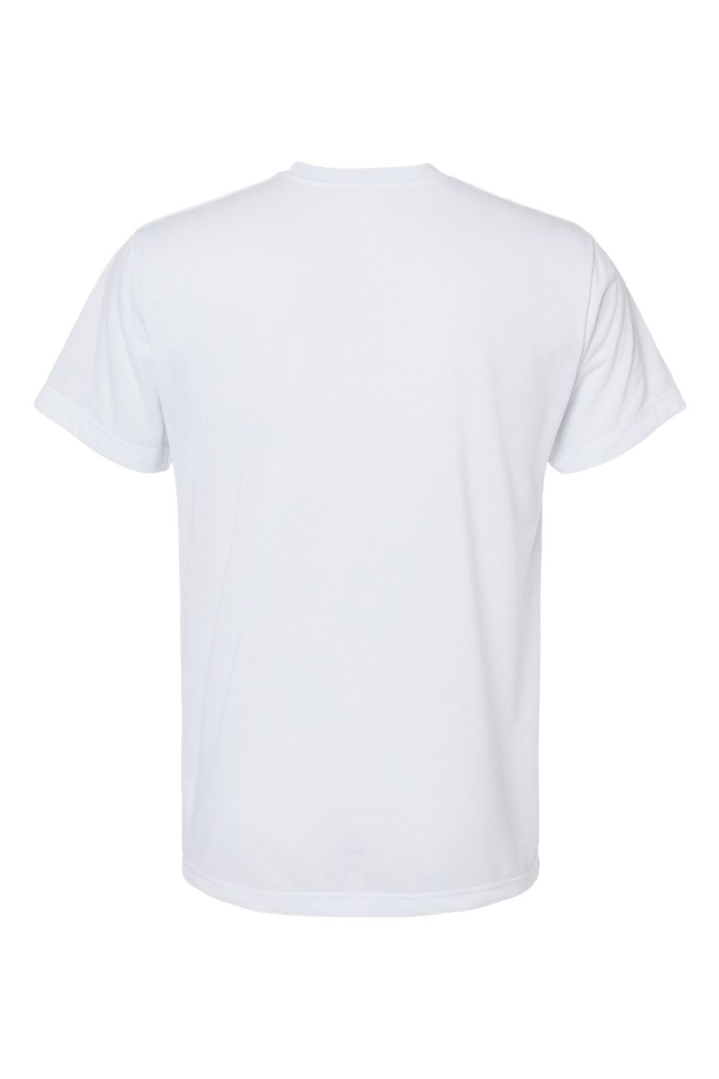 Sublivie 1910 Mens Sublimation Short Sleeve Crewneck T-Shirt White Flat Back