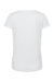 Sublivie 1510 Womens Polyester Sublimation Short Sleeve Crewneck T-Shirt White Flat Back