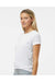 Sublivie 1510 Womens Polyester Sublimation Short Sleeve Crewneck T-Shirt White Model Side