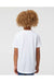 Sublivie 1210 Youth Polyester Sublimation Short Sleeve Crewneck T-Shirt White Model Back