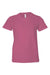 Bella + Canvas BC3001Y/3001Y Youth Jersey Short Sleeve Crewneck T-Shirt Berry Pink Flat Front