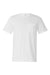 Bella + Canvas 3021 Mens Jersey Short Sleeve Crewneck T-Shirt w/ Pocket White Flat Front