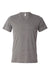 Bella + Canvas BC3415/3415C/3415 Mens Short Sleeve V-Neck T-Shirt Grey Flat Front