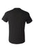 Bella + Canvas BC3415/3415C/3415 Mens Short Sleeve V-Neck T-Shirt Charcoal Black Flat Back